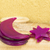 Agate wind chimes, 'Pink Moon and Stars' - Pink Agate Moon and Star Wind Chimes from Brazil
