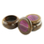Agate and wood decorative boxes, 'Lilac Vibes' (pair) - Two Cedarwood and Purple Agate Brazilian Decorative Boxes (image 2c) thumbail