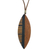 Wood pendant necklace, 'Jungle Beauty' - Long Brown Wood Pendant Necklace from Brazil (image 2e) thumbail