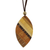 Wood pendant necklace, 'Distinguished Surfer' - Handcrafted Wood Pendant Necklace by Brazilian Artisans thumbail