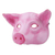 Leather mask, 'Rosy Pig' - Handcrafted Pink Leather Pig Mask from Brazil (image 2d) thumbail