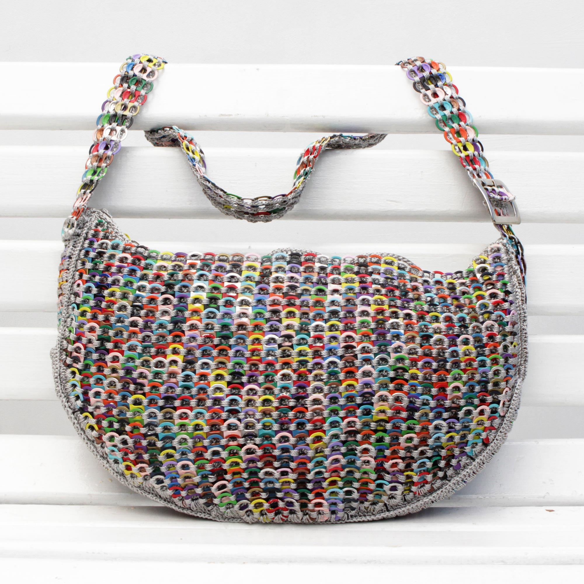 multicolor shoulder bag