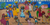 'Sussa Dance of the Village Kalunga' - Signed Naif Painting of a Dance Scene from Brazil thumbail