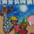 „Sussa-Tanz des Dorfes Kalunga“ – Signiertes Naif-Gemälde einer Tanzszene aus Brasilien
