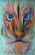 'Psychosis' (2016) - Signed 2016 Expressionist Painting of a Lion from Brazil thumbail