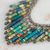 Hematite and recycled paper waterfall necklace, 'Sunny Memories' - Hematite and Recycled Paper Waterfall Necklace from Brazil (image 2c) thumbail