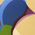 'Cutout Birds' (2004) - Multicolor Cubist Original Painting of Birds and Flowers (image 2b) thumbail