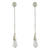 Quartz dangle earrings, 'Glimmer of Hope' - Handcrafted Quartz and Sterling Silver Dangle Earrings