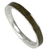Silver and wood band ring, 'Fine Alliance in Green' - Silver and Green Jacaranda Wood Band Ring from Brazil