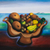 Stilleben mit Sternfrucht und Pitomba'. - Original-Stillleben-Gemälde von brasilianischen Tropenfrüchten