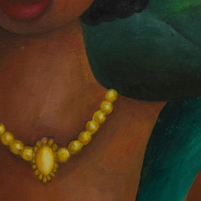 'Joana' - Original Portrait of a Women with Green Eyes from Brazil