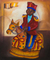 „Allegorie“ (1998) – Traditionelles brasilianisches Gemälde zur Feier des Heiligen Tages