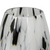 Art glass vase, 'Elegant Drip' - Hand Blown Murano-Style Art Glass Vase in Black and White