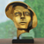 Bronze sculpture, 'Dreamer' - Signed Bronze Abstract Face Sculpture from Brazil
