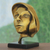 Bronze sculpture, 'Dreamer' - Signed Bronze Abstract Face Sculpture from Brazil (image 2d) thumbail