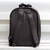 Leather backpack, 'Studious Traveler in Brown' - Handcrafted Leather Backpack in Mahogany from Barzil (image 2c) thumbail
