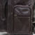 Leather backpack, 'Love for Travel' - Handcrafted Leather Backpack in Chocolate from Brazil