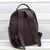 Leather backpack, 'Simple Traveler' - Simple Leather Backpack in Chocolate from Brazil (image 2b) thumbail