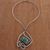 Amazonite pendant necklace, 'Aqua Duchess' - Amazonite Pendant Collar Necklace from Brazil