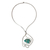 Amazonite pendant necklace, 'Aqua Duchess' - Amazonite Pendant Collar Necklace from Brazil