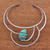 Halskette mit Amazonit-Kragen - Halskette mit Amazonit-Kragenanhänger aus Brasilien