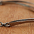 Stainless steel pendant choker, 'Ribbon Trio' - Stainless Steel Pendant Collar Necklace from Brazil