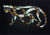 'Tiger in the Night' - Surreal Nighttime Tiger Painting from Brazil thumbail