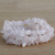 Rose quartz beaded stretch bracelets, 'Naturally Pink' (set of 3) - Three Rose Quartz Beaded Stretch Bracelets from Brazil (image 2b) thumbail