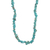 Perlenkette - Kunsthandwerklich gefertigte Halskette aus rekonstituierten türkisfarbenen Perlen