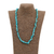 Beaded necklace, 'Turquoise Infatuation' - Artisan Crafted Reconstituted Turquoise Beaded Necklace
