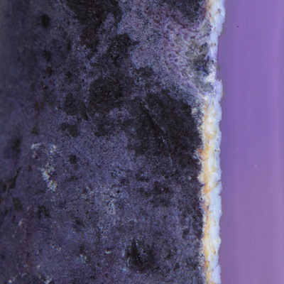 Agate decor accessory, 'Purple Geode' - Purple Agate Gemstone Decor Accessory from Brazil