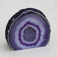 Agate decor accessory, 'Lilac Geode'