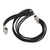 Leather wrap bracelet, 'Lunar Rotations' - Modern Black Leather Wrap Bracelet from Brazil (image 2c) thumbail
