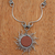 Sunstone pendant necklace, 'Sun Rays' - Handcrafted Sunstone Sun-Themed Pendant Necklace from Brazil (image 2) thumbail