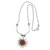 Sunstone pendant necklace, 'Sun Rays' - Handcrafted Sunstone Sun-Themed Pendant Necklace from Brazil thumbail