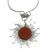 Sunstone pendant necklace, 'Sun Rays' - Handcrafted Sunstone Sun-Themed Pendant Necklace from Brazil (image 2c) thumbail