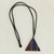 Wood pendant necklace, 'Transcendent Triangle' - Triangular Wood Pendant Necklace from Brazil (image 2c) thumbail