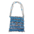 Zipper pull shoulder bag, 'Blue Treasure' - Recycled Zipper Pull Shoulder Bag in Blue from Brazil (image 2a) thumbail