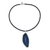 Agate pendant necklace, 'Blue Lake' - Brazilian Blue Agate Pendant Necklace
