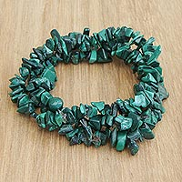 Featured review for Malachite beaded stretch bracelets, Green Trio (set of 3)