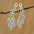 Silver drop earrings, 'Fantastic Clouds' - Spiral Motif Silver Drop Earrings Crafted in Brazil
