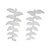 Pendientes colgantes de plata - Aretes colgantes de plata frondosos hechos a mano en Brasil