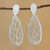 Silberne Tropfenohrringe - Tropfenförmige silberne Ohrhänger aus Brasilien