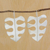 Silver drop earrings, 'Adam's Rib Leaves' - High-Polish Leaf-Shaped Silver Drop Earrings from Brazil