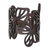 Leather wristband bracelet, 'Brazilian Butterfly in Brown' - Butterfly Leather Wristband Bracelet in Brown from Brazil (image 2a) thumbail