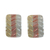 Gold drop earrings, 'Zigzag Elegance' - Tricolor 10k Gold Drop Earrings from Brazil (image 2a) thumbail