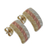 Gold drop earrings, 'Zigzag Elegance' - Tricolor 10k Gold Drop Earrings from Brazil (image 2d) thumbail
