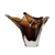 Art glass vase, 'Modern Bloom' - Murano Inspired Brown Hand Blown Glass Art Vase (image 2e) thumbail