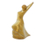 Escultura de bronce, 'Rise' - Escultura de bronce pulido de figura femenina de Brasil