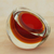 Art glass sculpture, 'Fireball' - Red-Orange Murano-Inspired Art Glass Sculpture (image 2b) thumbail